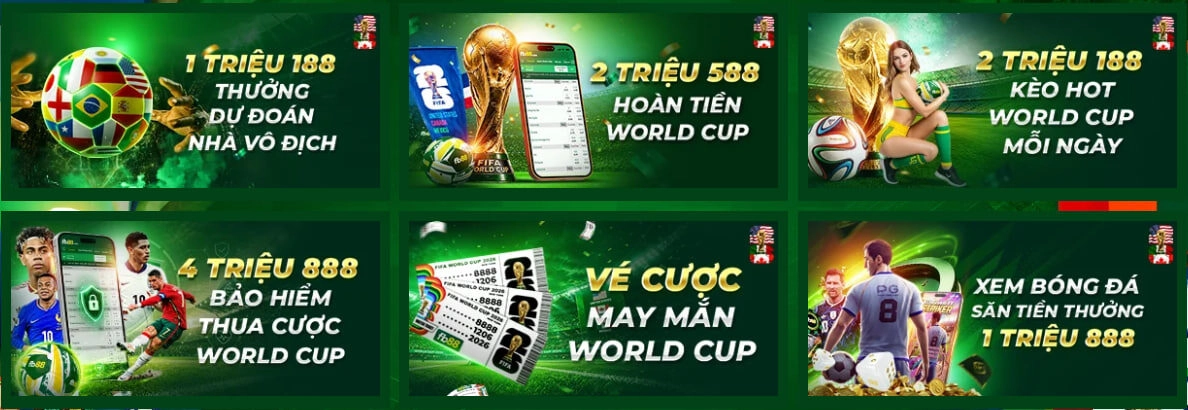 các chương trình khuyến mãi đặc biệt trong mùa World Cup 2026